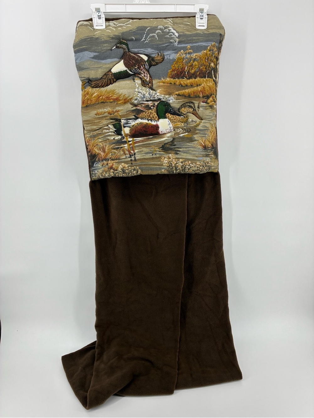 Decorative Nature Tapestry Throw Pillow Hunting Waterfowl Pullout Blanket
